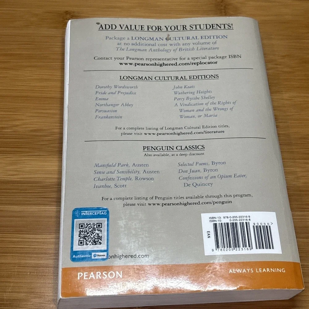 The Longman Anthology of British Literature, Volume 2A: The Romantics and - GOOD